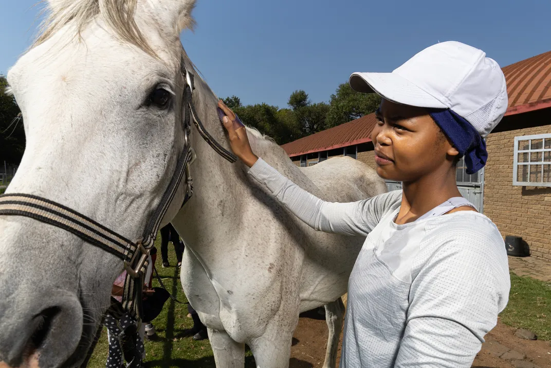 Years of riding under Mafokate have paid off for Naledi Segale, who now competes at the national level. She says she hopes her success will inspire other Black women to take up the sport.