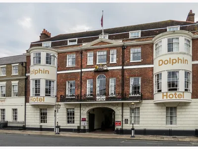 The Dolphin Hotel is a historic structure dating in Southampton, England.