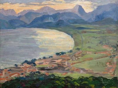 Riviera Coast Scene,&nbsp;Winston Churchill, circa 1935