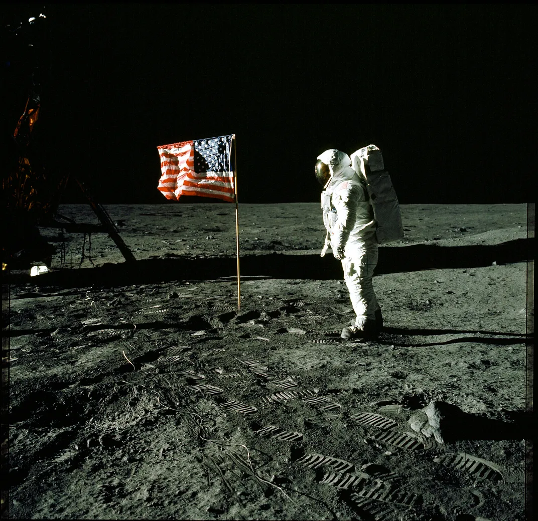 Flag on the moon