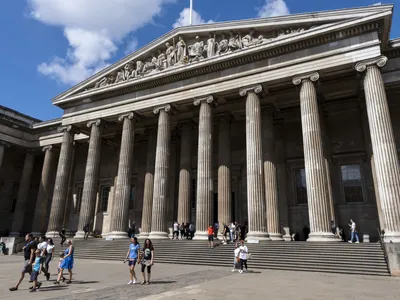 The artifact had been on view at a table inside the British Museum in London.