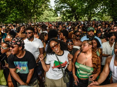 A Juneteenth celebration held in Brooklyn, New York, on June 18, 2023