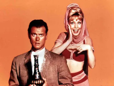 &quot;I Dream of Jeannie&quot; stars Barbara Eden and Larry Hagman