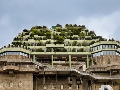 The rooftop addition has a hotel, restaurants and thousands of plants.

