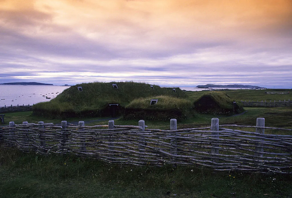 Replicas of Norse houses at L'Anse aux Meadows National Historic Site