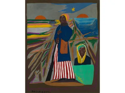 William H. Johnson, Harriet Tubman, ca. 1945, oil on paperboard.