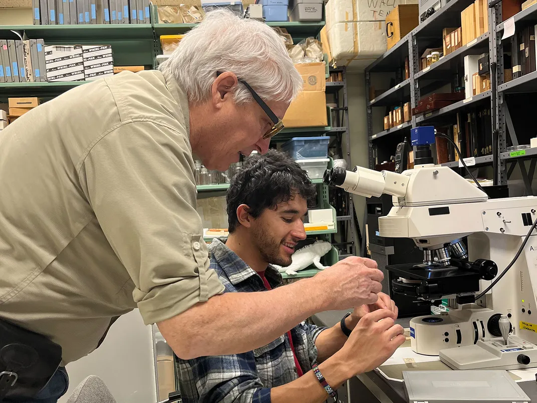 Parasitologist and Student