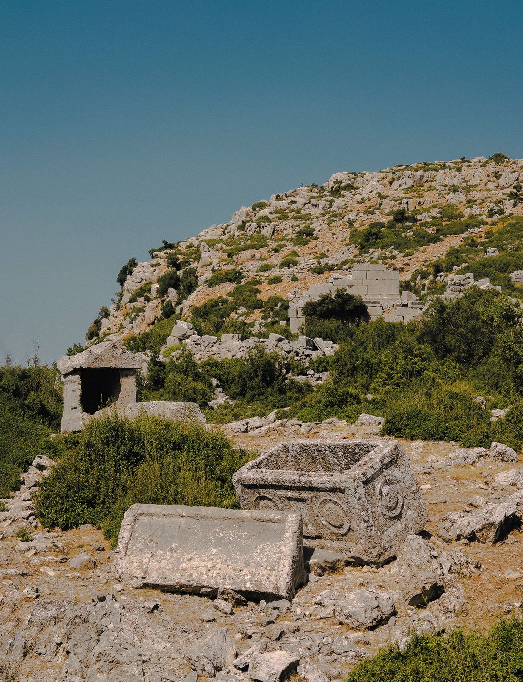 The necropolis at Ariassos.