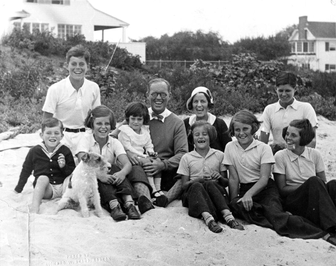 The Kennedy family at Hyannis Port in 1931.