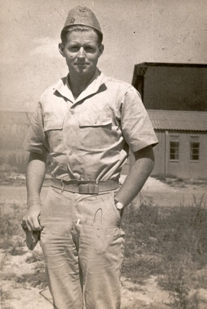 The last known photograph of Joe Jr., taken on the day of his death, August 12, 1944